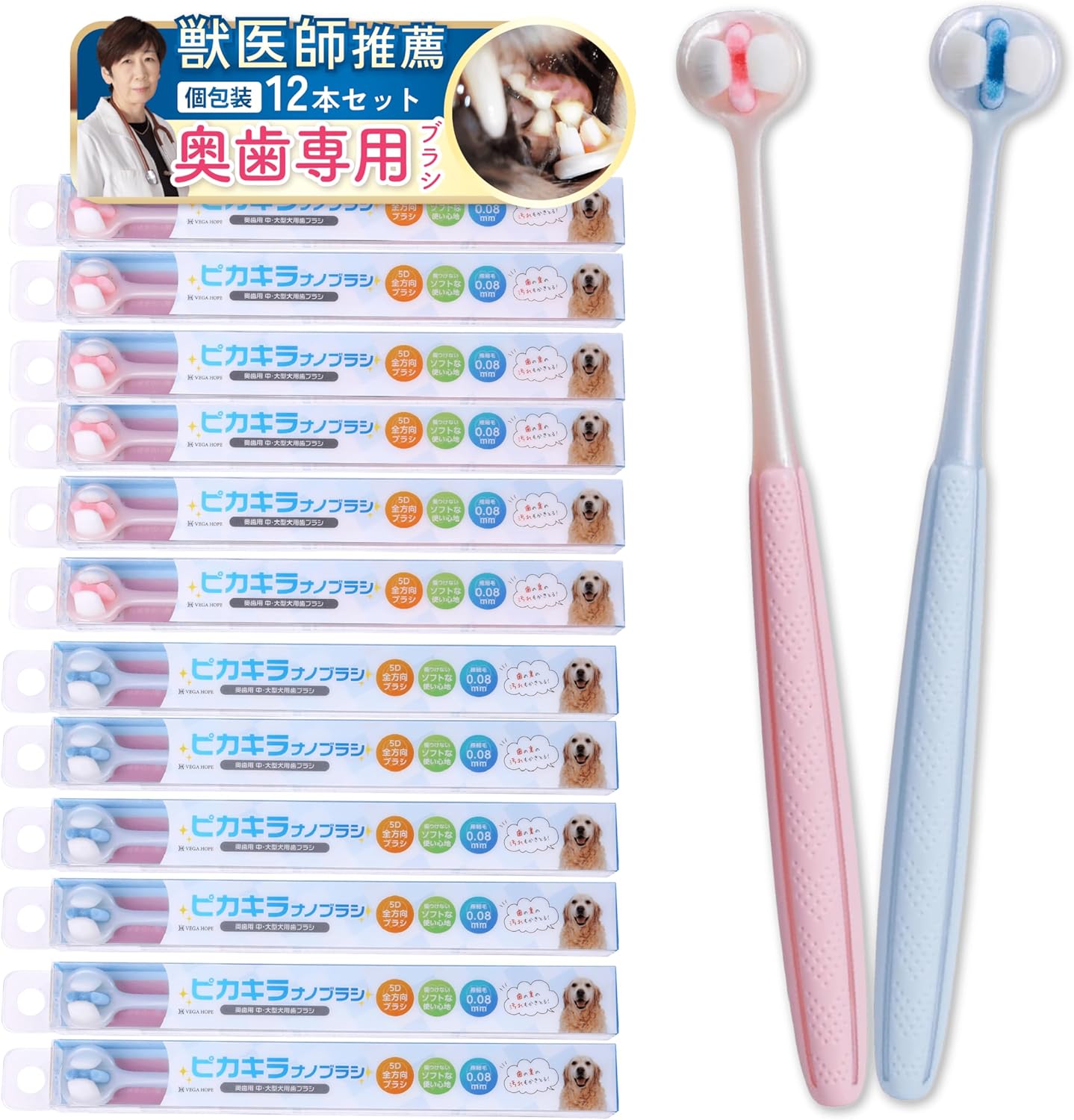 ピカキラナノブラシ 奥歯専用12本セット